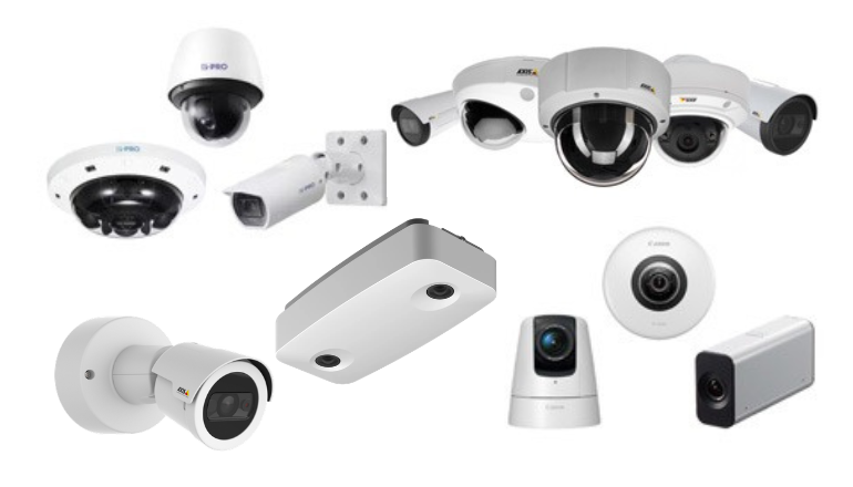 監視カメラ・防犯カメラ・AIカメラの種類（例）